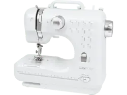 Clatronic NM 3795 Nähmaschine 12-Stiche (7,2 Watt, 2-Stufen Knopflochsystem zum Nähen von Knopflöchern geeignet)