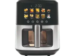 Profi Cook PC-FR 1286 H Heißluftritteuse (6,5 l, 1700 Watt, Silber, Edelstahlfront)