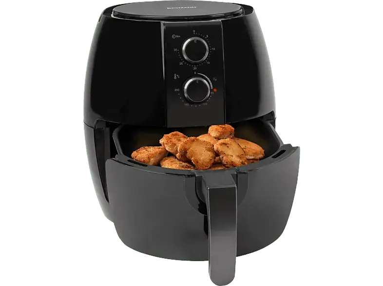Bomann FR6057 Heißluft-Fritteuse (3,6 l, 1350 Watt, Schwarz)