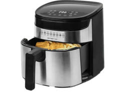 Emerio AF-129084 Smart Fryer Heißluftfritteuse (4,5 l, 1300 Watt, Silber)