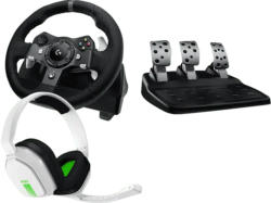 LOGITECH G Bundle, G920 Rennlenkrad + Pedale (Xbox Series X S/Xbox One/PC) Astro A10 Kopfhörer Kabelgebundenes Headset; Rennlenkrad + Kabelgebundenes Headset