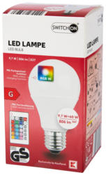 Switch On LED крушка E27, 9,7 W