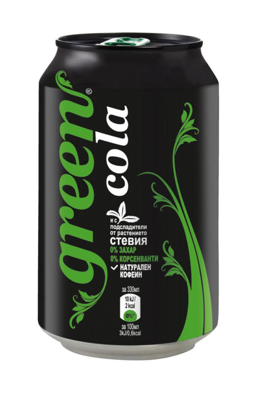 Green Cola Газирана напитка Cola