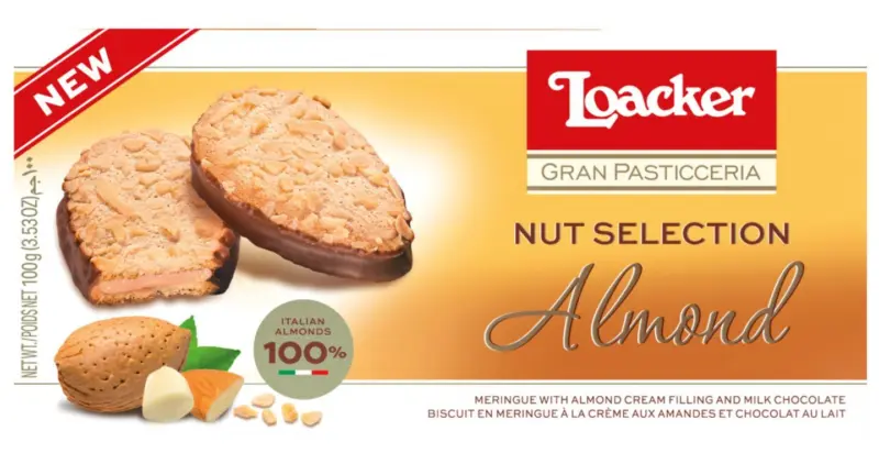 Loacker Бисквити меренге с бадемов крем