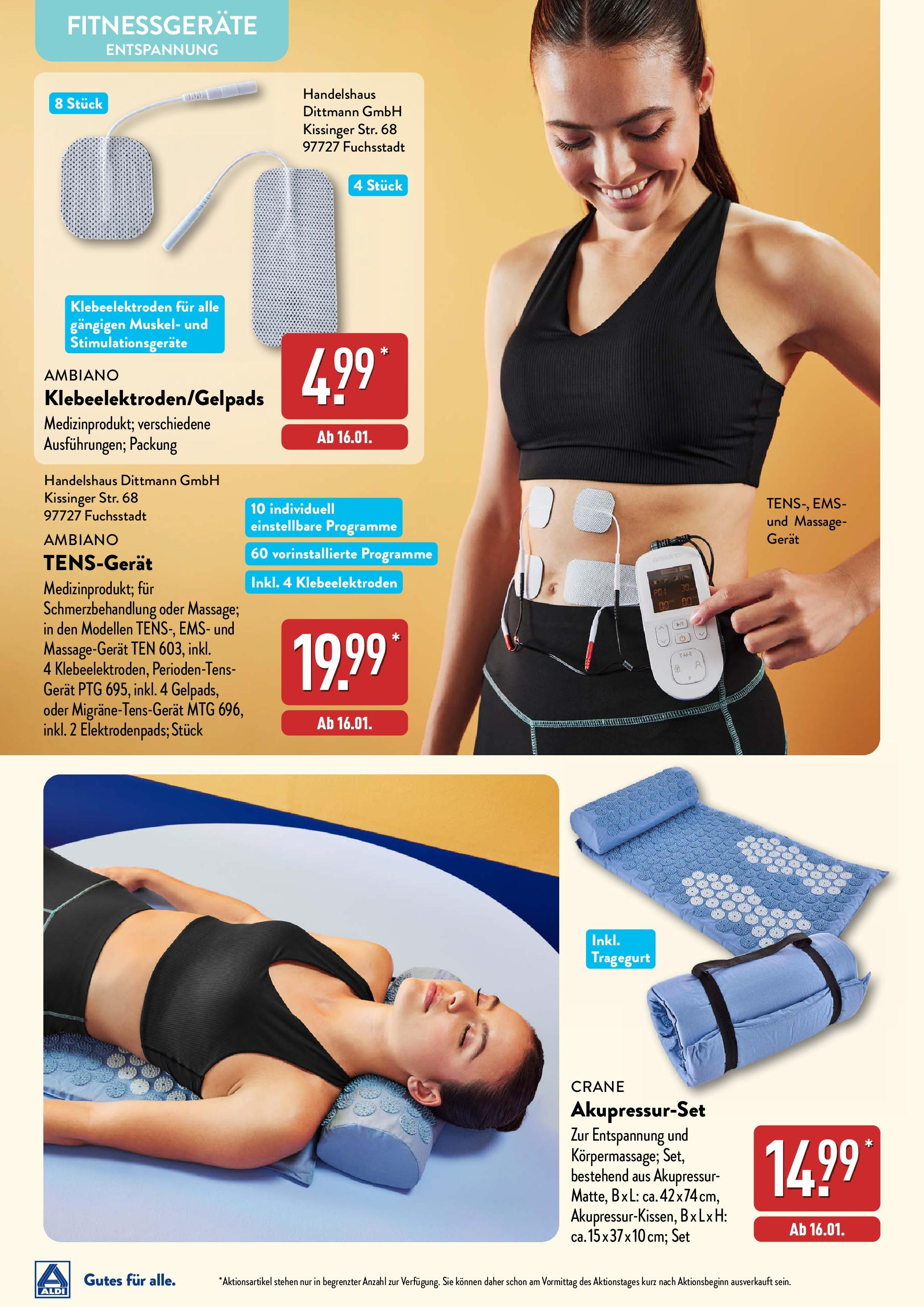 Aldi Fitness (ab 02.01.2025) » Angebote Online | Seite: 12 | Produkte: Massagegerät