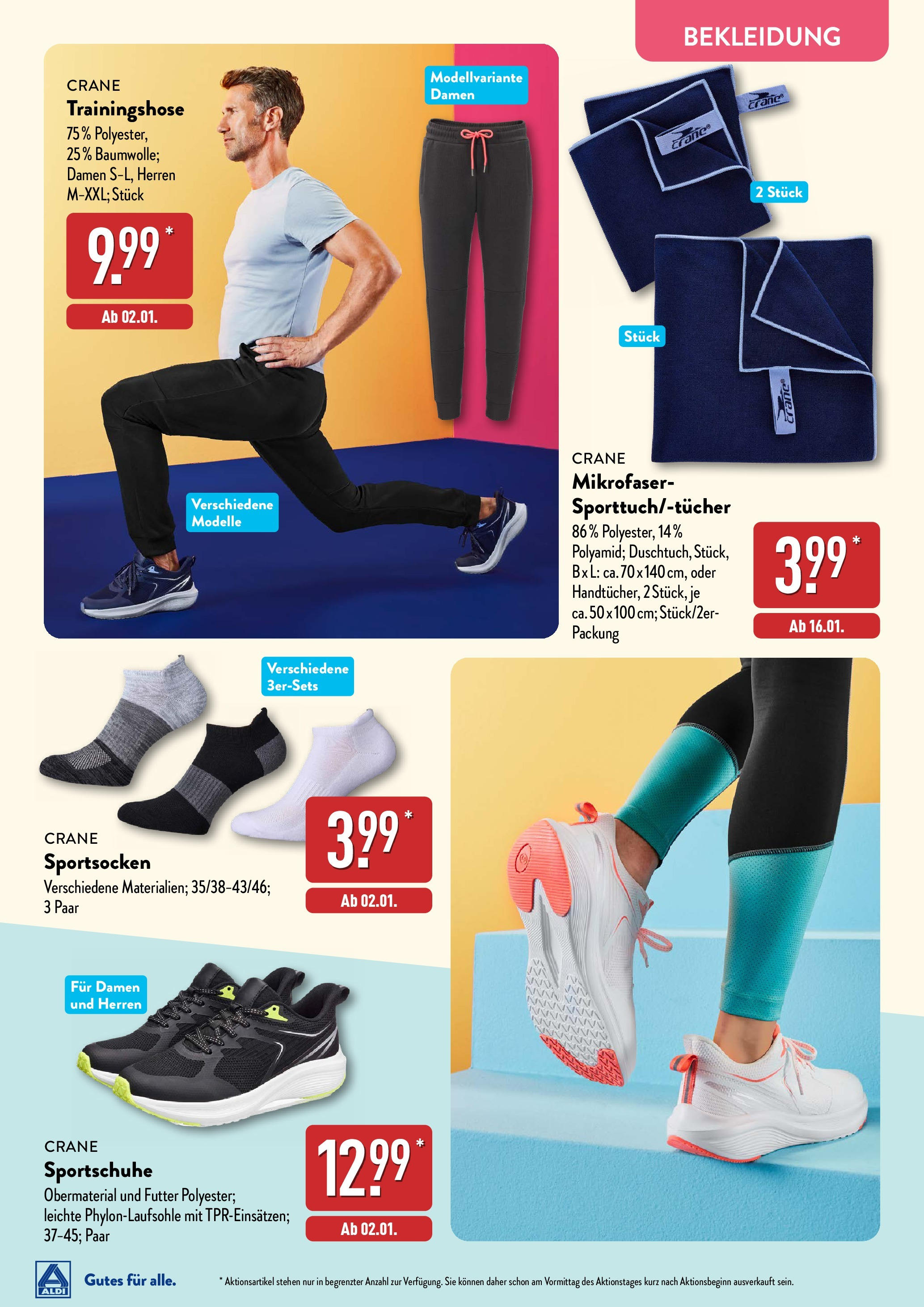 Aldi Fitness (ab 02.01.2025) » Angebote Online | Seite: 15 | Produkte: Trainingshose, Bekleidung