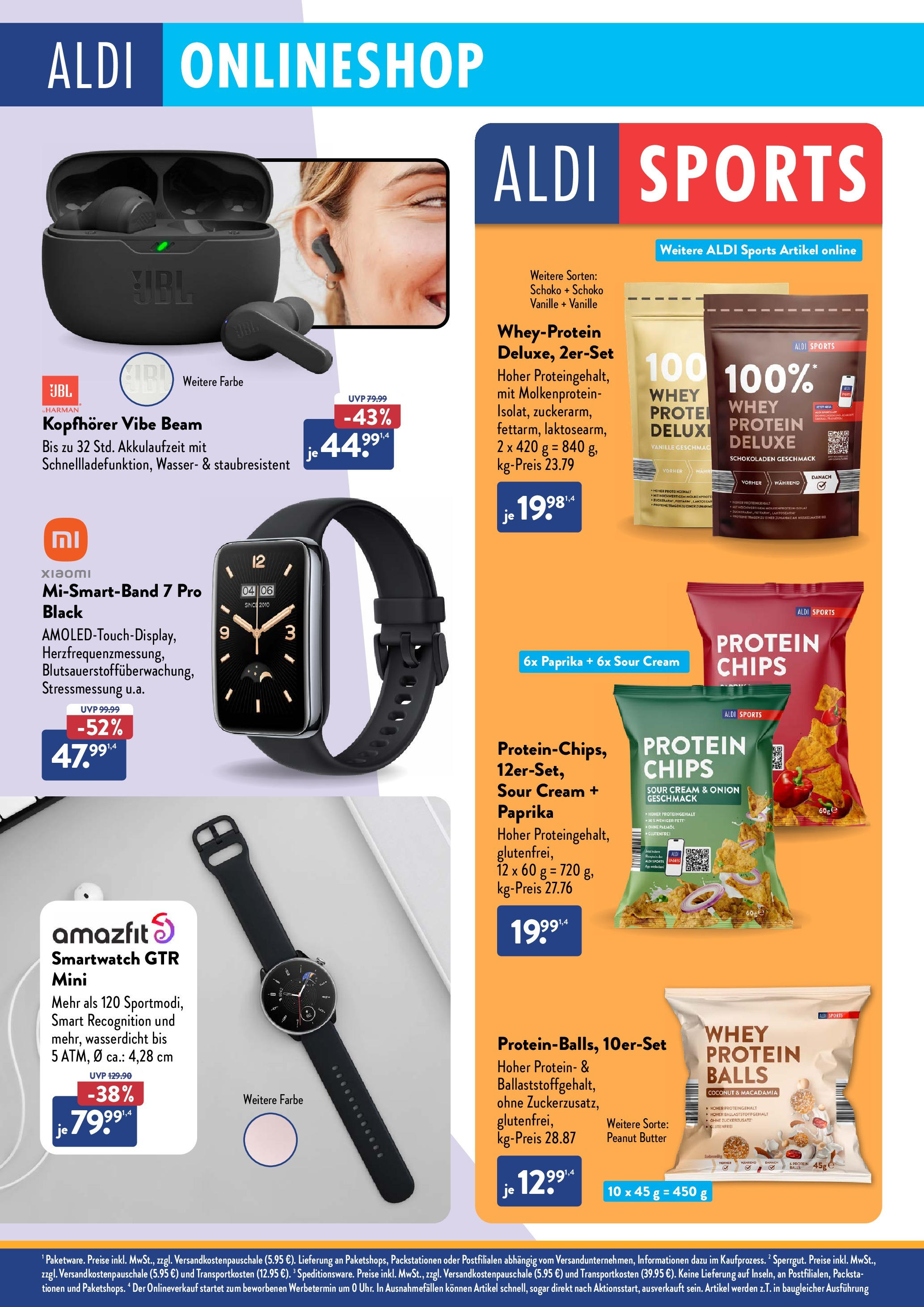 Aldi Fitness (ab 02.01.2025) » Angebote Online | Seite: 18 | Produkte: Xiaomi, Smartwatch, Wasser, Paprika