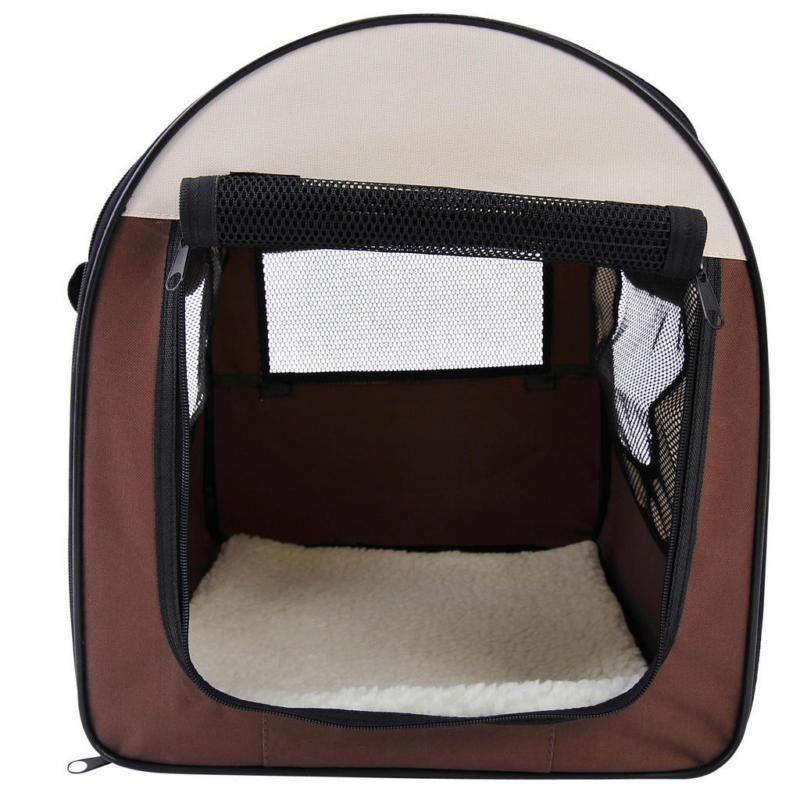 PawHut Hundetransportbox creme Polyester B/H/L: ca. 36x41x46 cm