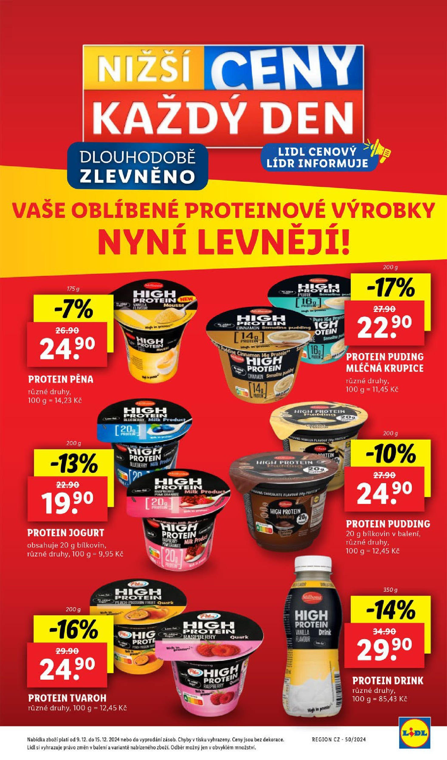 Lidl leták od 02.01.2025 - Nový akční leták | Strana: 45 | Produkty: Jogurt, Puding, Protein drink, Semolina