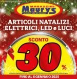 Maurys Articoli natalizi elettrici, led e luci - al 06.01.2025