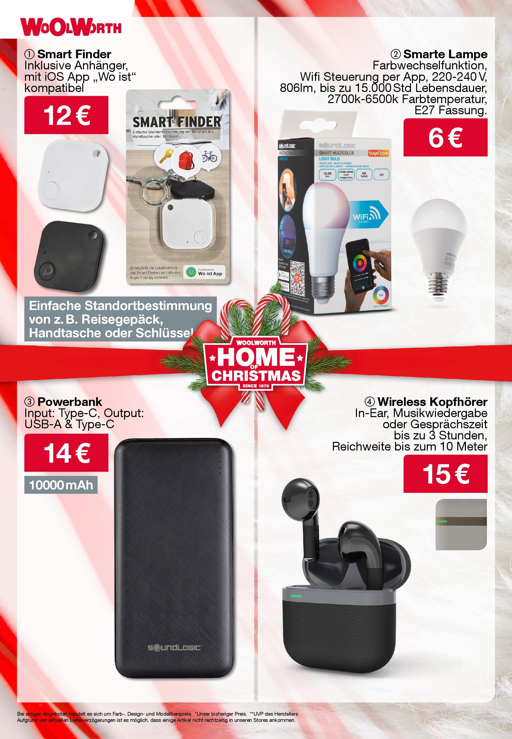 Woolworth Flugblatt von 17.12.2024 - Aktuelle Angebote | Seite: 26 | Produkte: Handtasche, Kopfhörer, Lampe, Apple