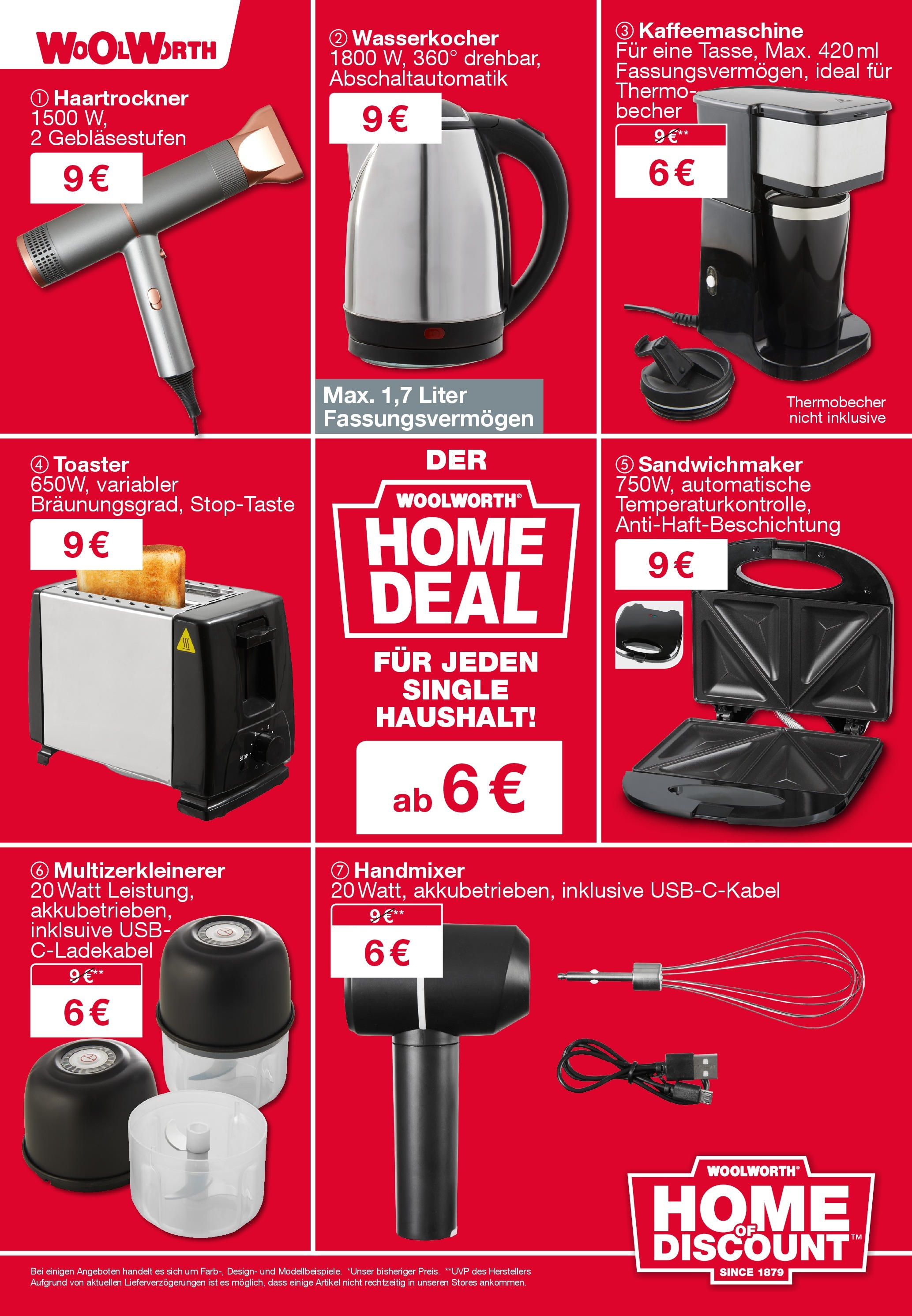 Woolworth Flugblatt von 17.12.2024 - Aktuelle Angebote | Seite: 27 | Produkte: Kaffeemaschine, Wasserkocher, Sandwichmaker, Toaster