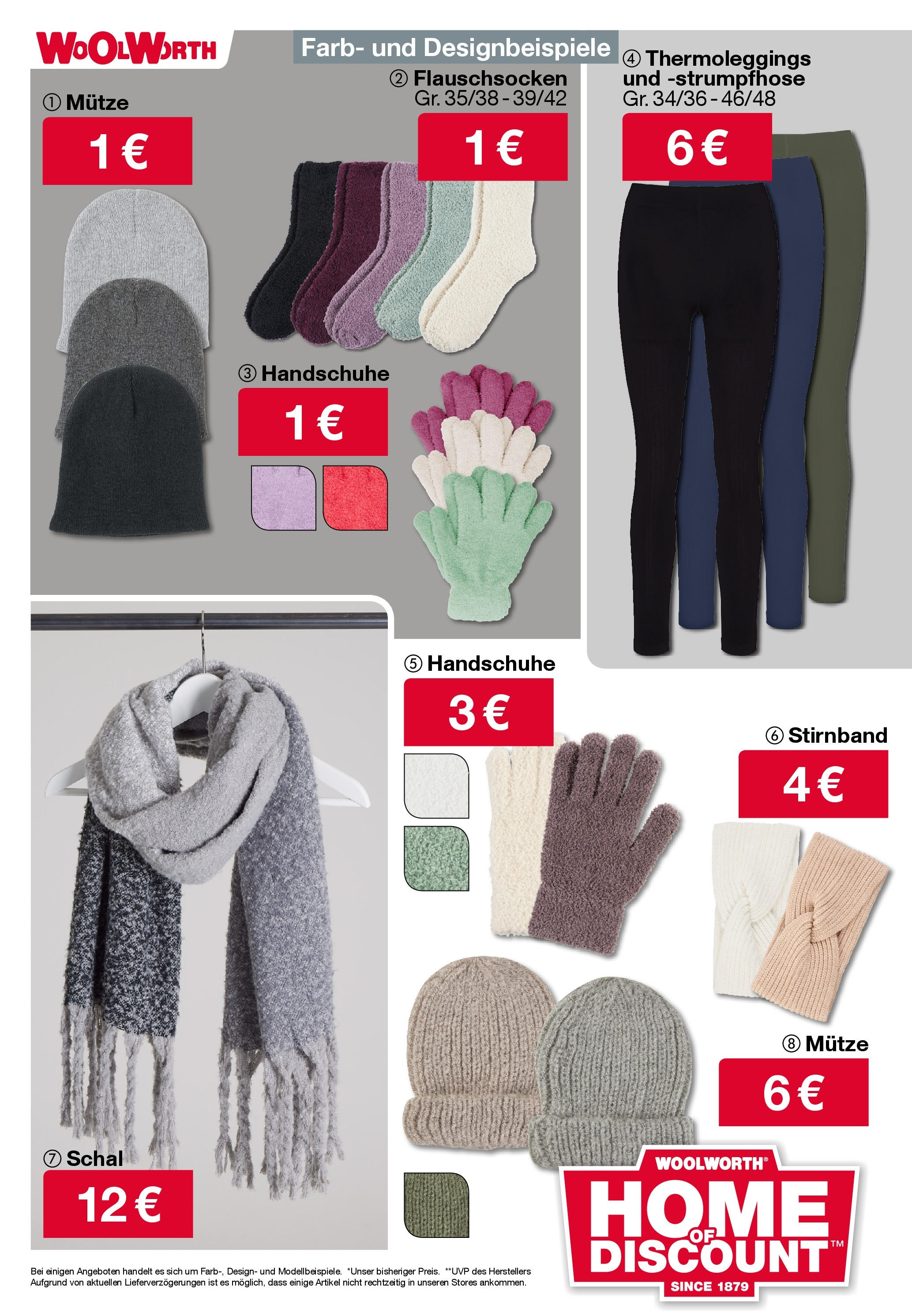 Woolworth Flugblatt von 17.12.2024 - Aktuelle Angebote | Seite: 40 | Produkte: Schal, Handschuhe, Strumpfhose