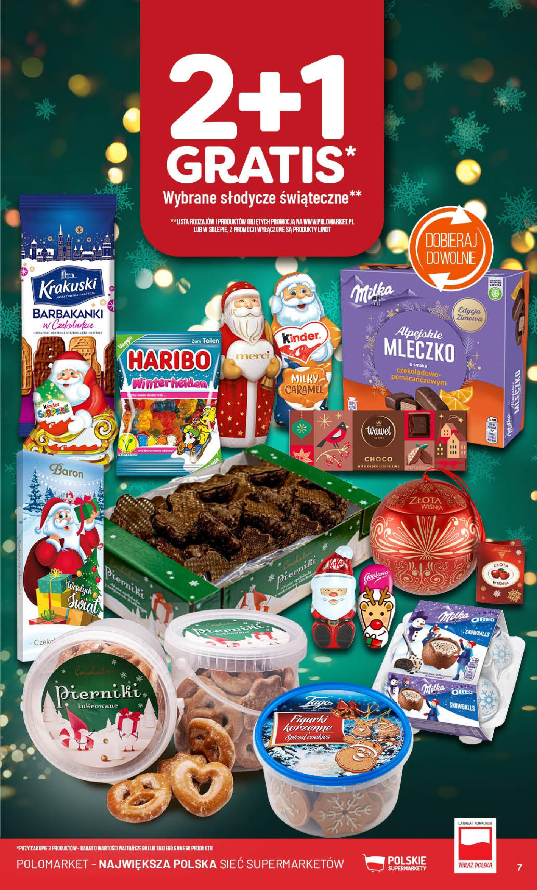 POLOmarket gazetka od 18.12.2024 | Boże Narodzenie 🎄🎁 | Strona: 7 | Produkty: Słodycze, Merci, Figurki, Milka