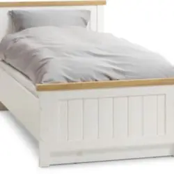 JYSK Cadru pat MARKSKEL 90x200 stejar sălbatic/alb