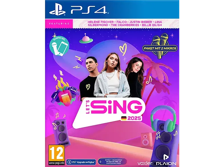 Let's Sing 2025 German Version (+ 2 Mics) - [PlayStation 4]