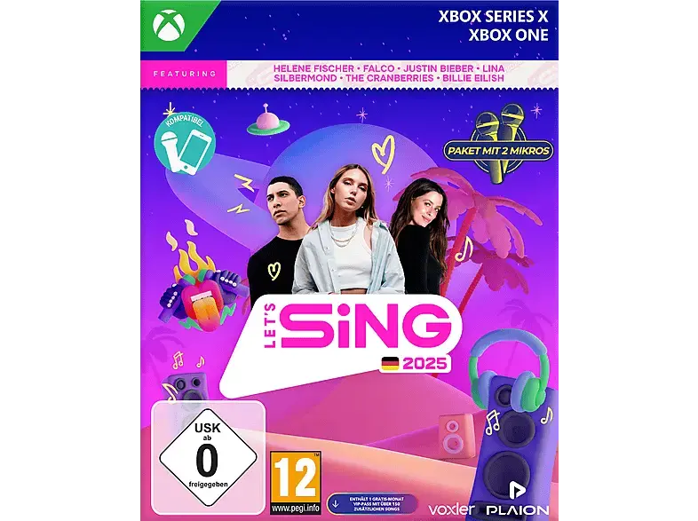 Let's Sing 2025 German Version (+ 2 Mics) - [Xbox Series X & Xbox One]