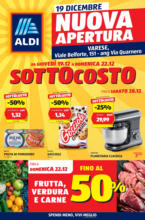 Aldi NUOVA APERTURA VARESE - al 28.12.2024