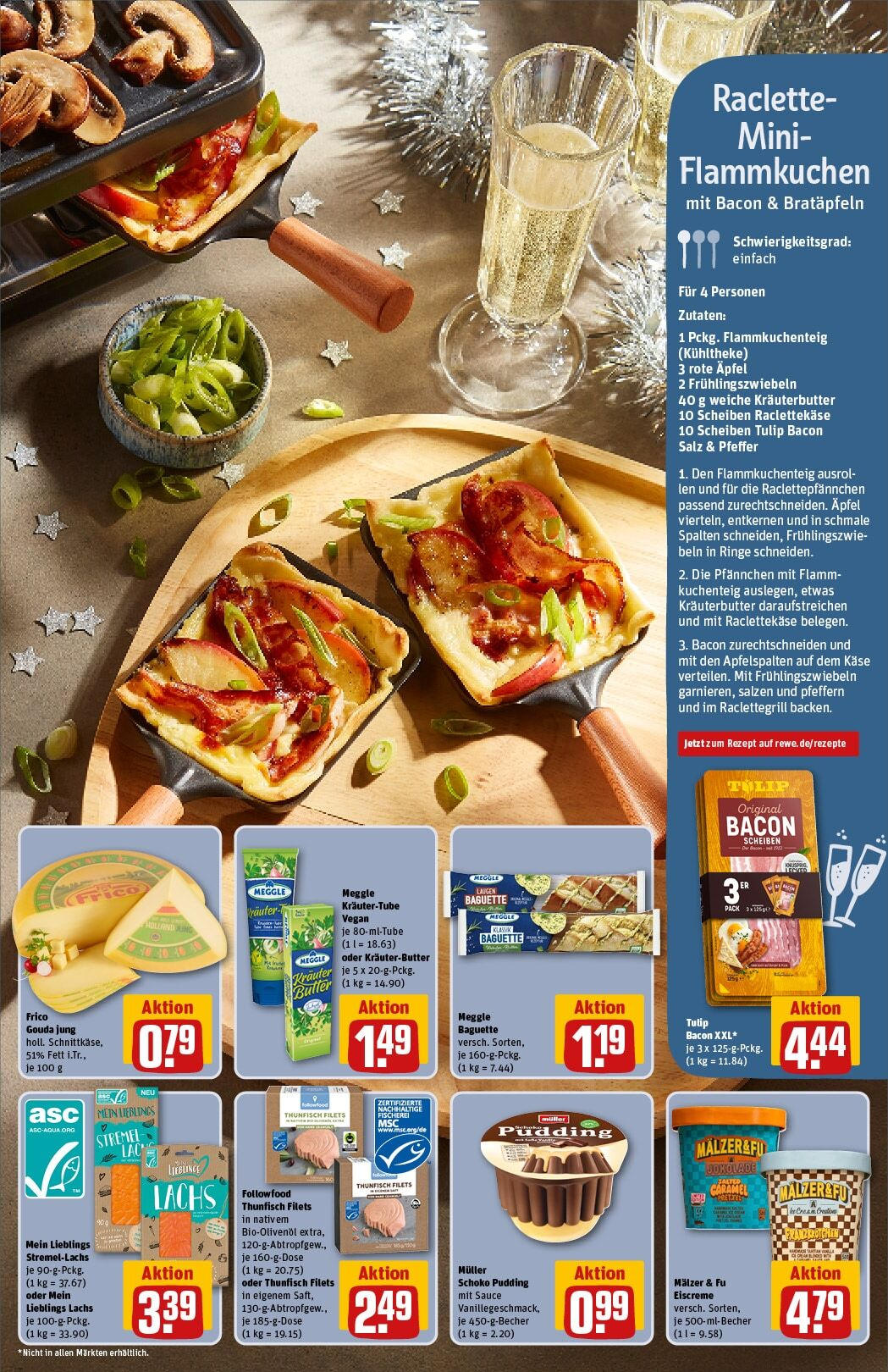 Rewe - Rewe: Wochenangebote (ab 22.12.2024) zum Blättern » Angebote | Seite: 5 | Produkte: Butter, Thunfisch, Eiscreme, Raclette