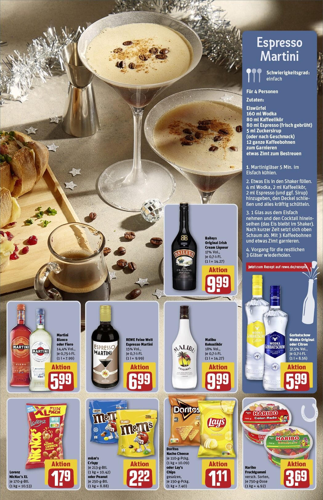 Rewe - Rewe: Wochenangebote (ab 22.12.2024) zum Blättern » Angebote | Seite: 7 | Produkte: Martini, Haribo, Sirup, Baileys