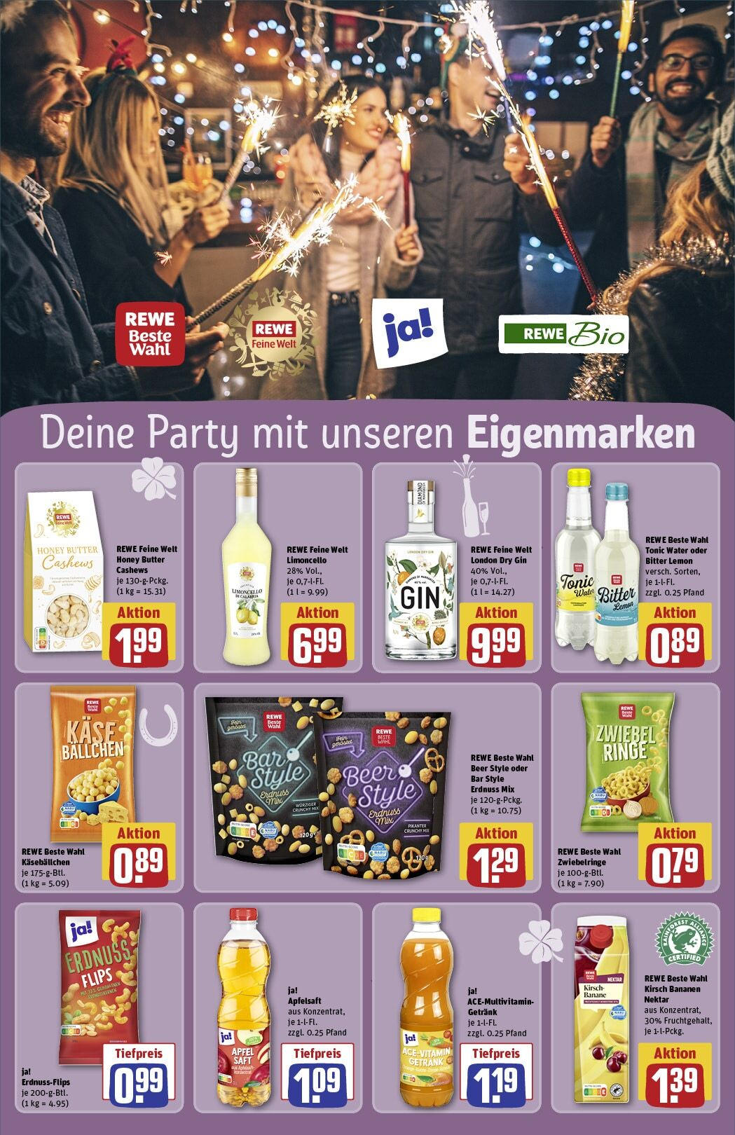 Rewe - Rewe: Wochenangebote (ab 22.12.2024) zum Blättern » Angebote | Seite: 21 | Produkte: Butter, Äpfel, Bananen, Saft