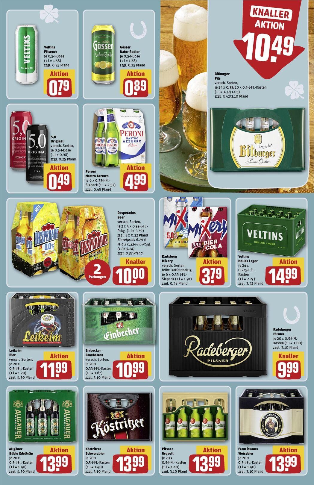 Rewe - Rewe: Wochenangebote (ab 22.12.2024) zum Blättern » Angebote | Seite: 15 | Produkte: Bitburger, Franziskaner, Cola, Veltins