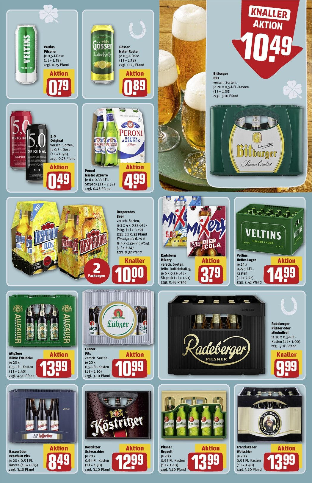 Rewe - Berlin-Zehlendorf, Clayallee 336 (ab 23.12.2024) zum Blättern » Angebote | Seite: 17 | Produkte: Franziskaner, Weißbier, Mixery, Veltins