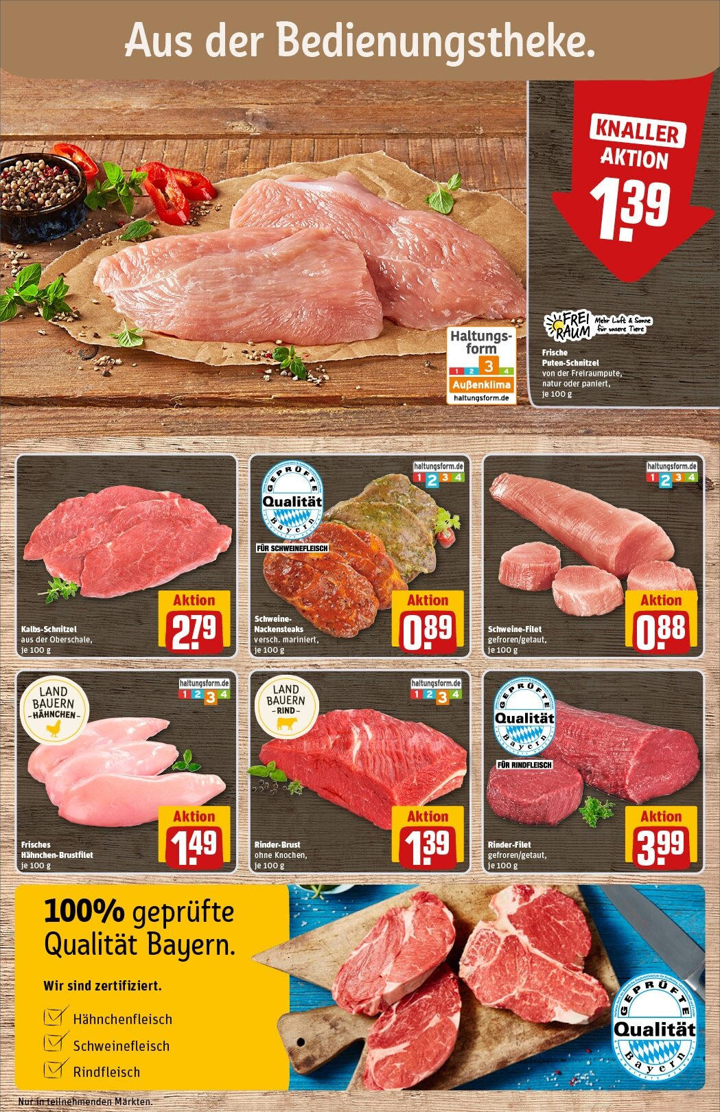 Rewe - Rewe: Wochenangebote (ab 22.12.2024) zum Blättern » Angebote | Seite: 10 | Produkte: Hahnchen, Rinderfilet, Schweinefilet, Rindfleisch