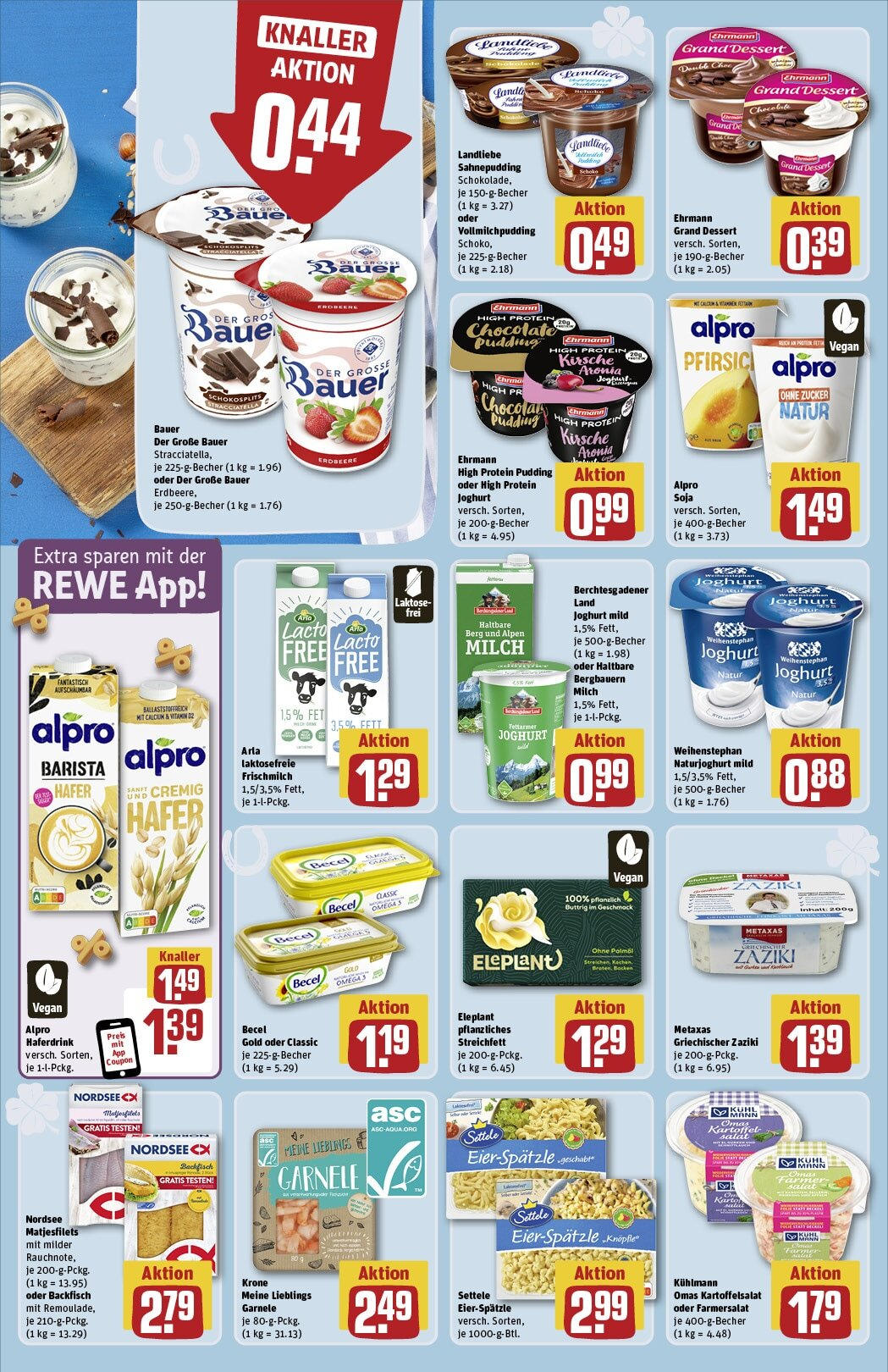 Rewe - Rewe: Wochenangebote (ab 22.12.2024) zum Blättern » Angebote | Seite: 12 | Produkte: High protein pudding, Pudding, Haferdrink, Salat