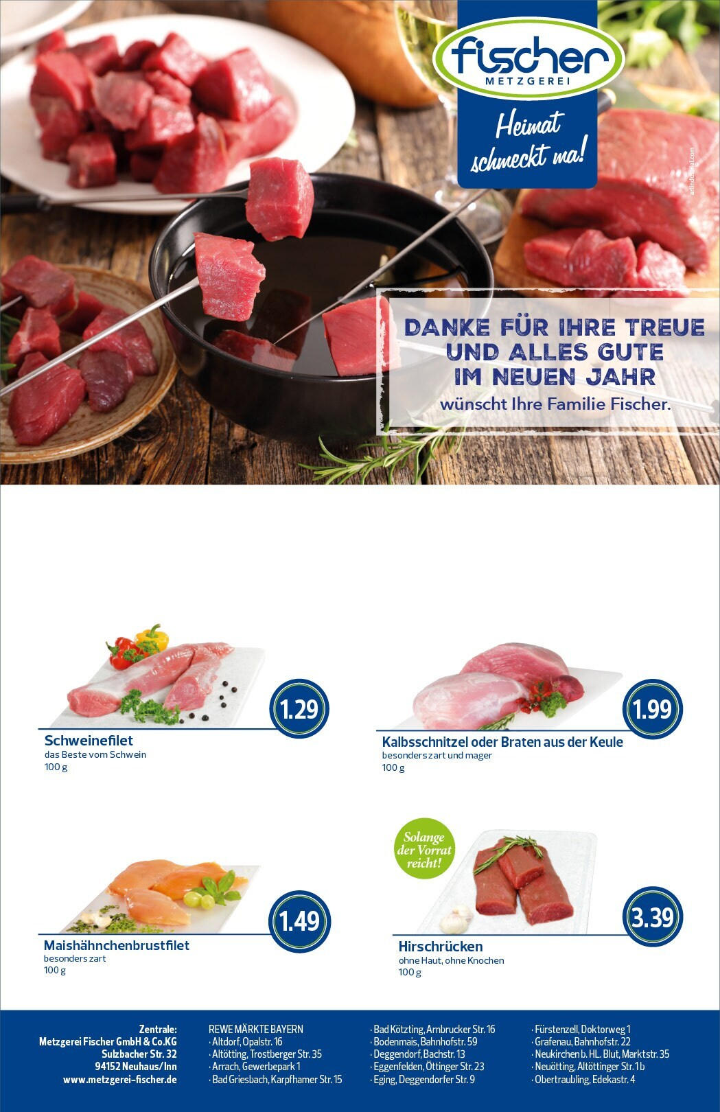 Rewe - Rewe: Wochenangebote (ab 22.12.2024) zum Blättern » Angebote | Seite: 8 | Produkte: Bad, Schweinefilet