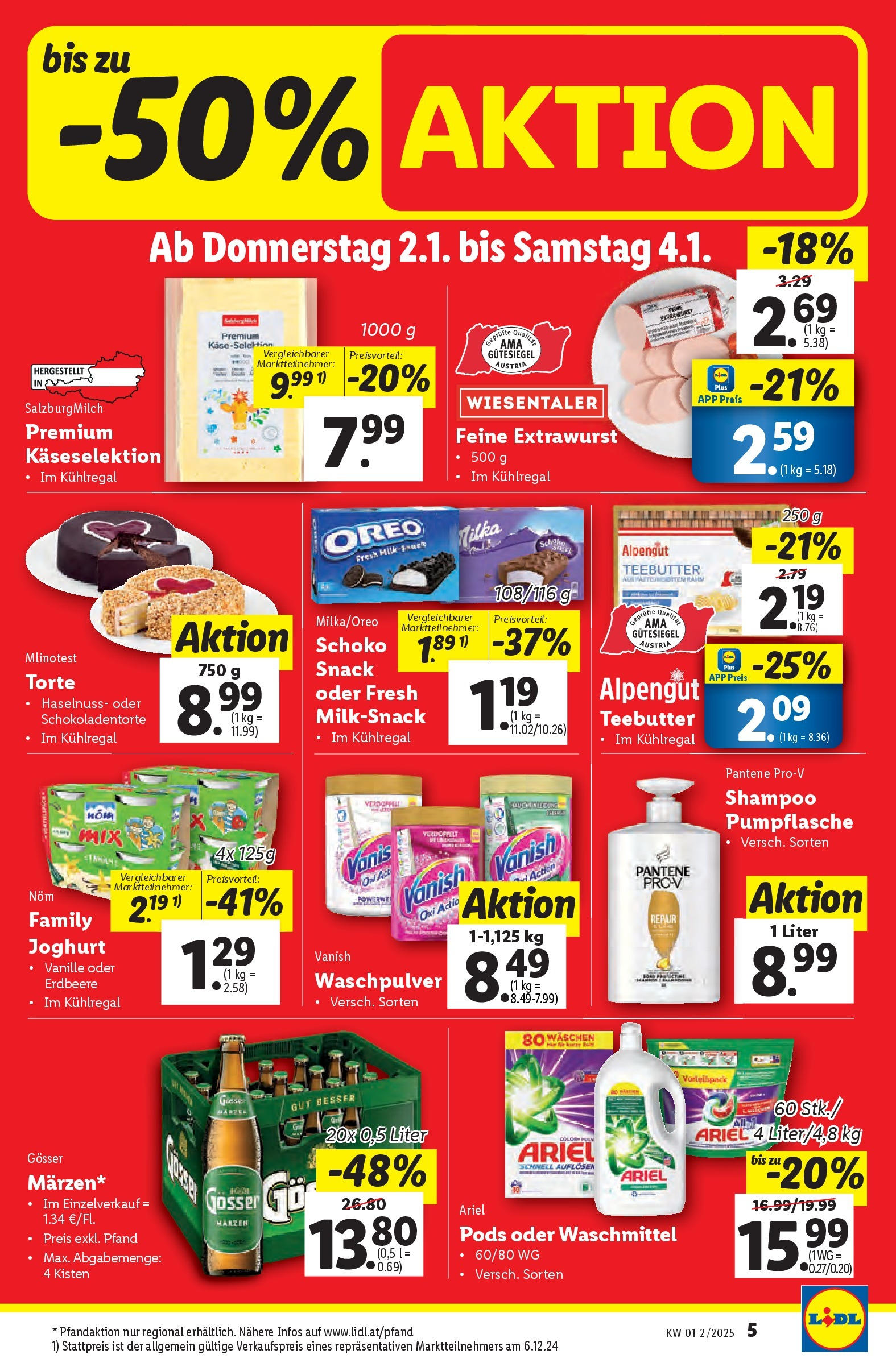 Lidl - Lidl: Flugblatt in deiner Nähe ab 29.12.2024 - Angebote ab donnerstag | Seite: 21 | Produkte: Shampoo, Joghurt, Waschpulver, Waschmittel