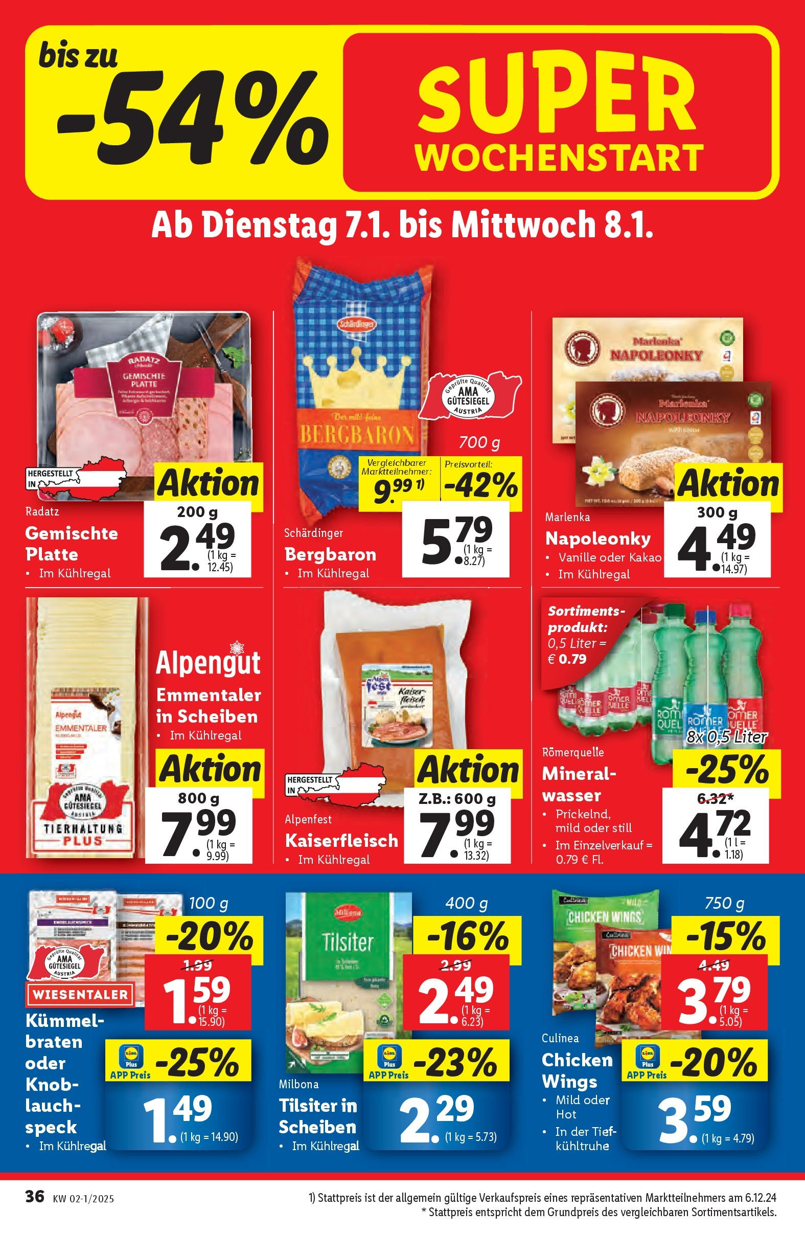 Lidl - Lidl: Flugblatt in deiner Nähe ab 29.12.2024 - Angebote ab donnerstag | Seite: 54 | Produkte: Wasser