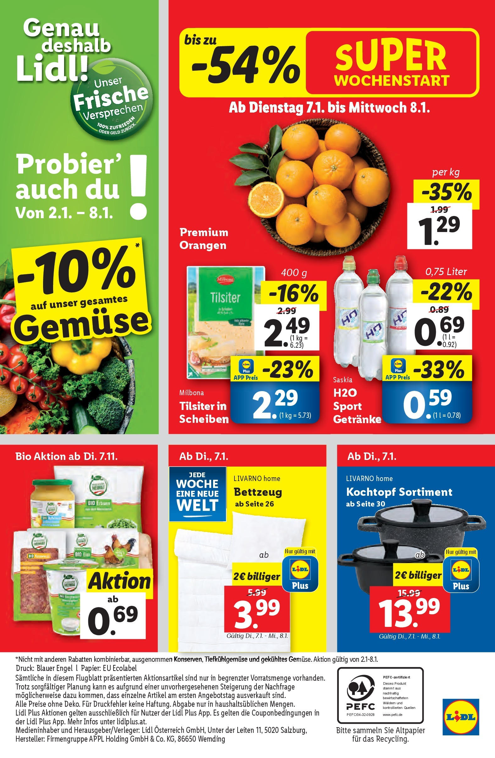 Lidl - Lidl: Flugblatt in deiner Nähe ab 29.12.2024 - Angebote ab donnerstag | Seite: 58 | Produkte: Gemüse, Erbsen, Orangen