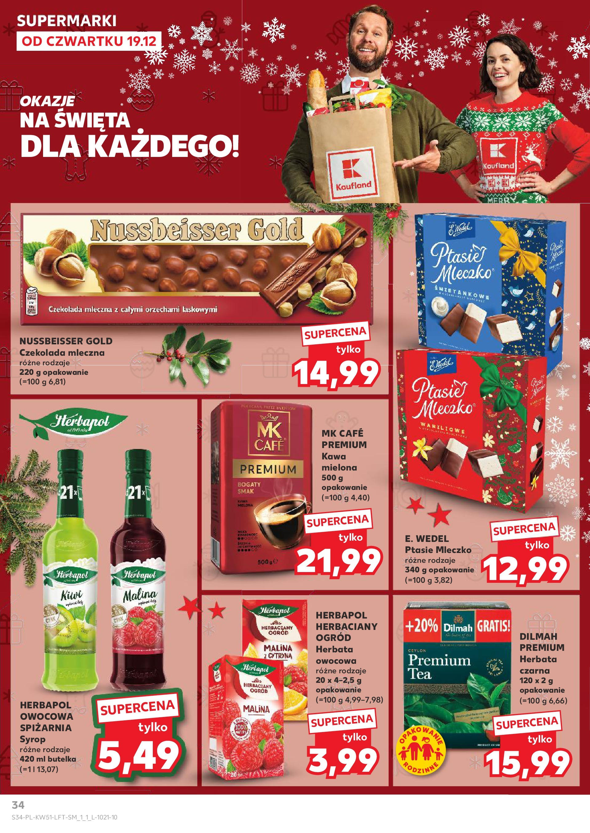 Kaufland gazetka od 19.12.2024 | Boże Narodzenie 🎄🎁 | Strona: 34 | Produkty: Cytryna, Syrop, Czekolada mleczna, Herbata