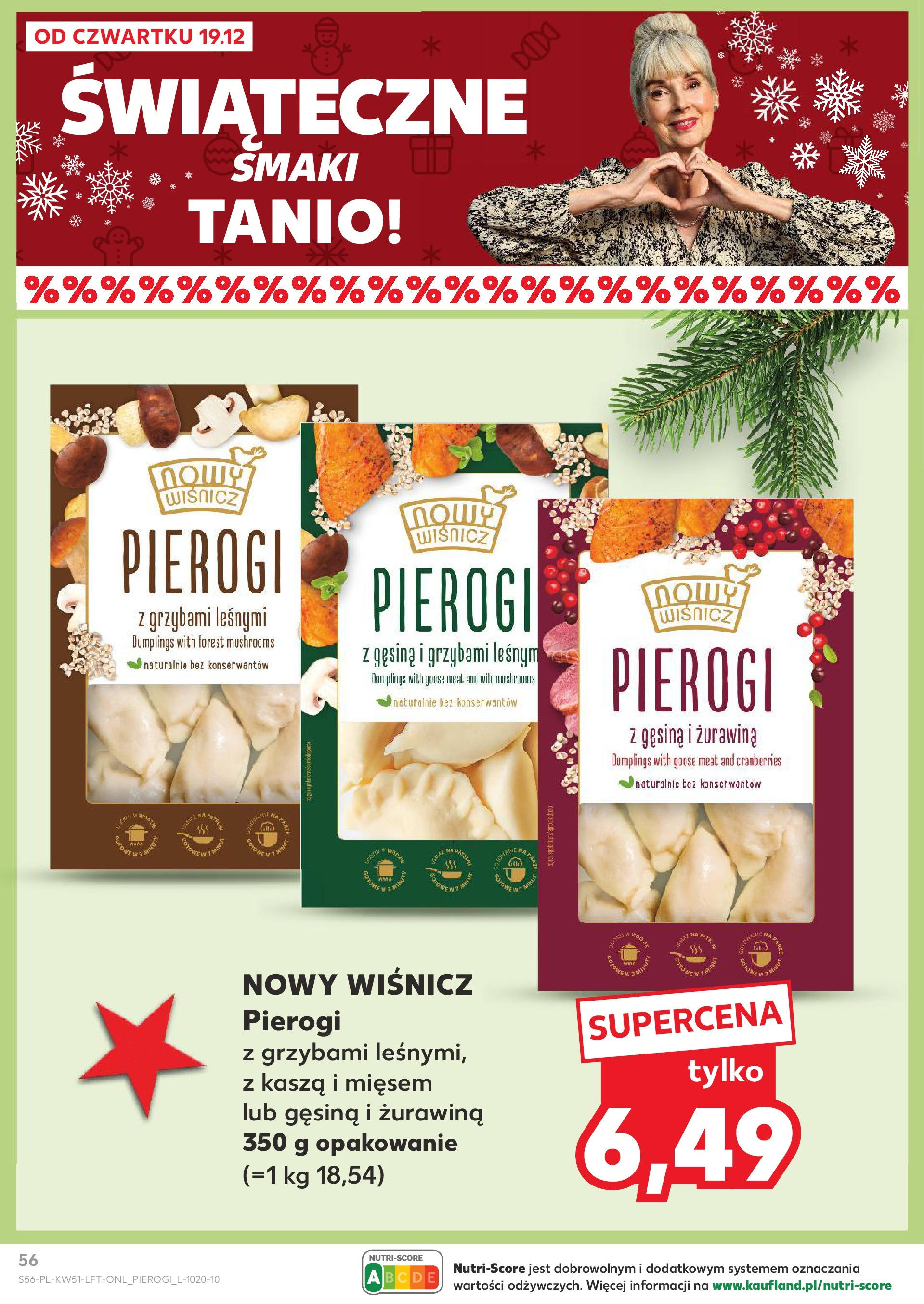 Kaufland gazetka od 19.12.2024 | Boże Narodzenie 🎄🎁 | Strona: 56 | Produkty: Kasza, Pierogi, Żurawina