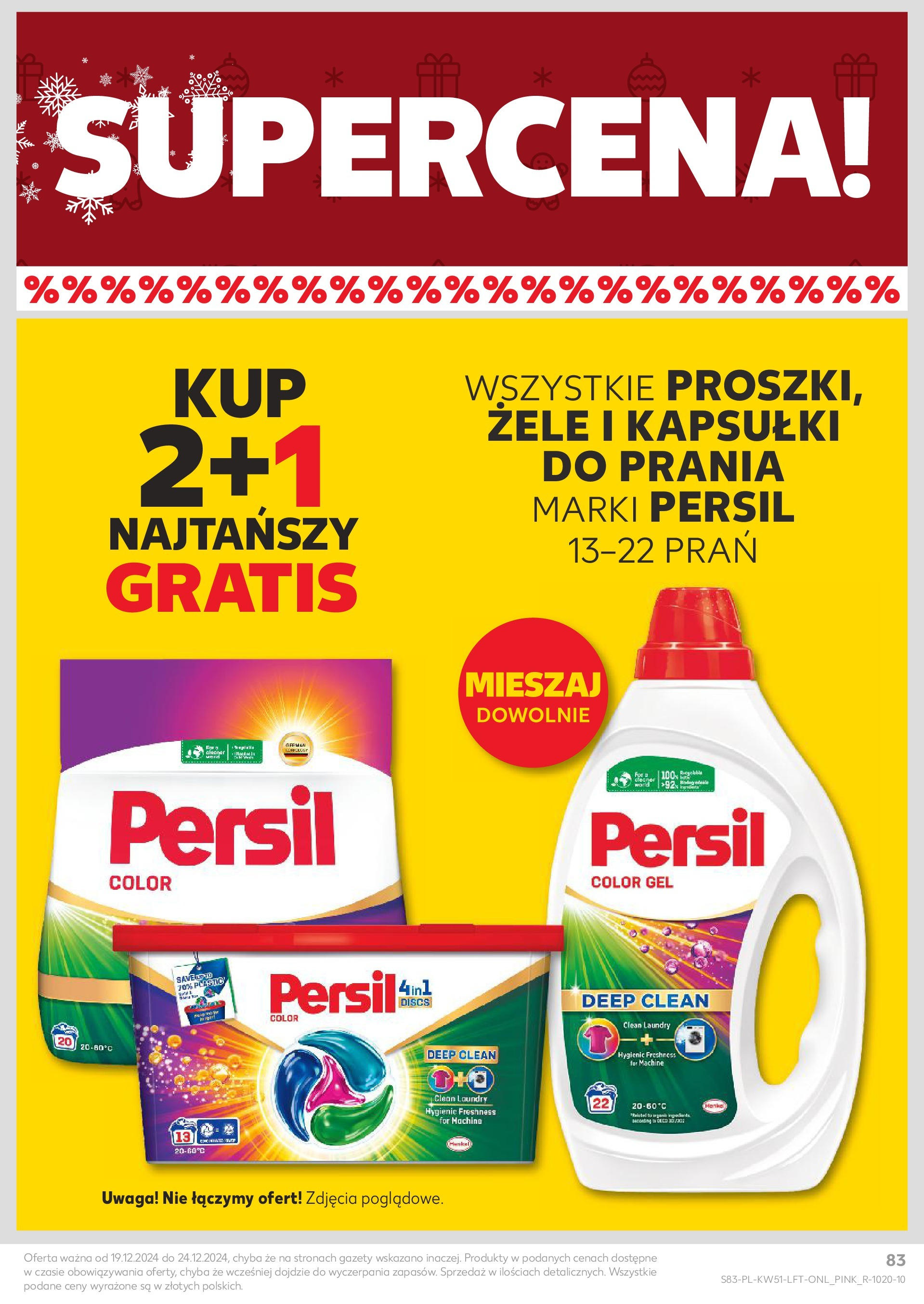 Kaufland gazetka od 19.12.2024 | Boże Narodzenie 🎄🎁 | Strona: 83 | Produkty: Persil, Kapsułki do prania