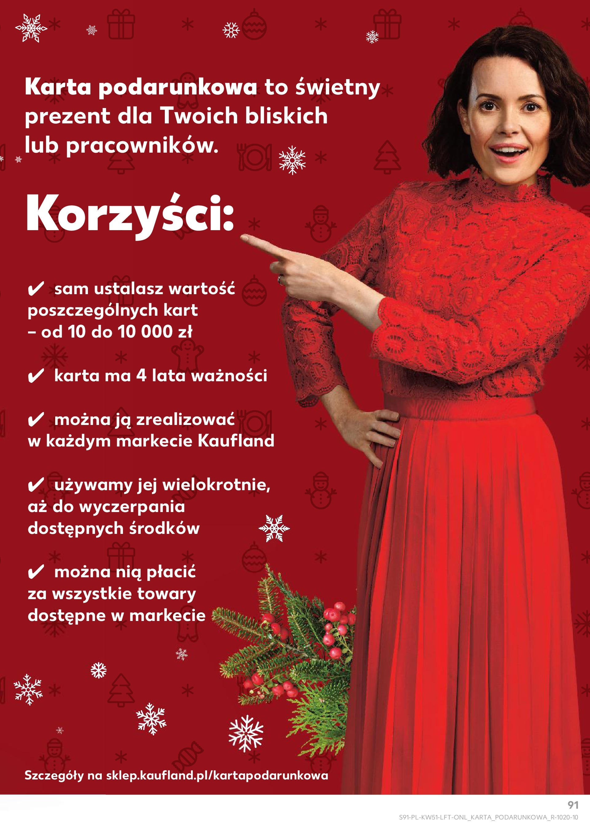 Kaufland gazetka od 19.12.2024 | Boże Narodzenie 🎄🎁 | Strona: 91 | Produkty: Karta