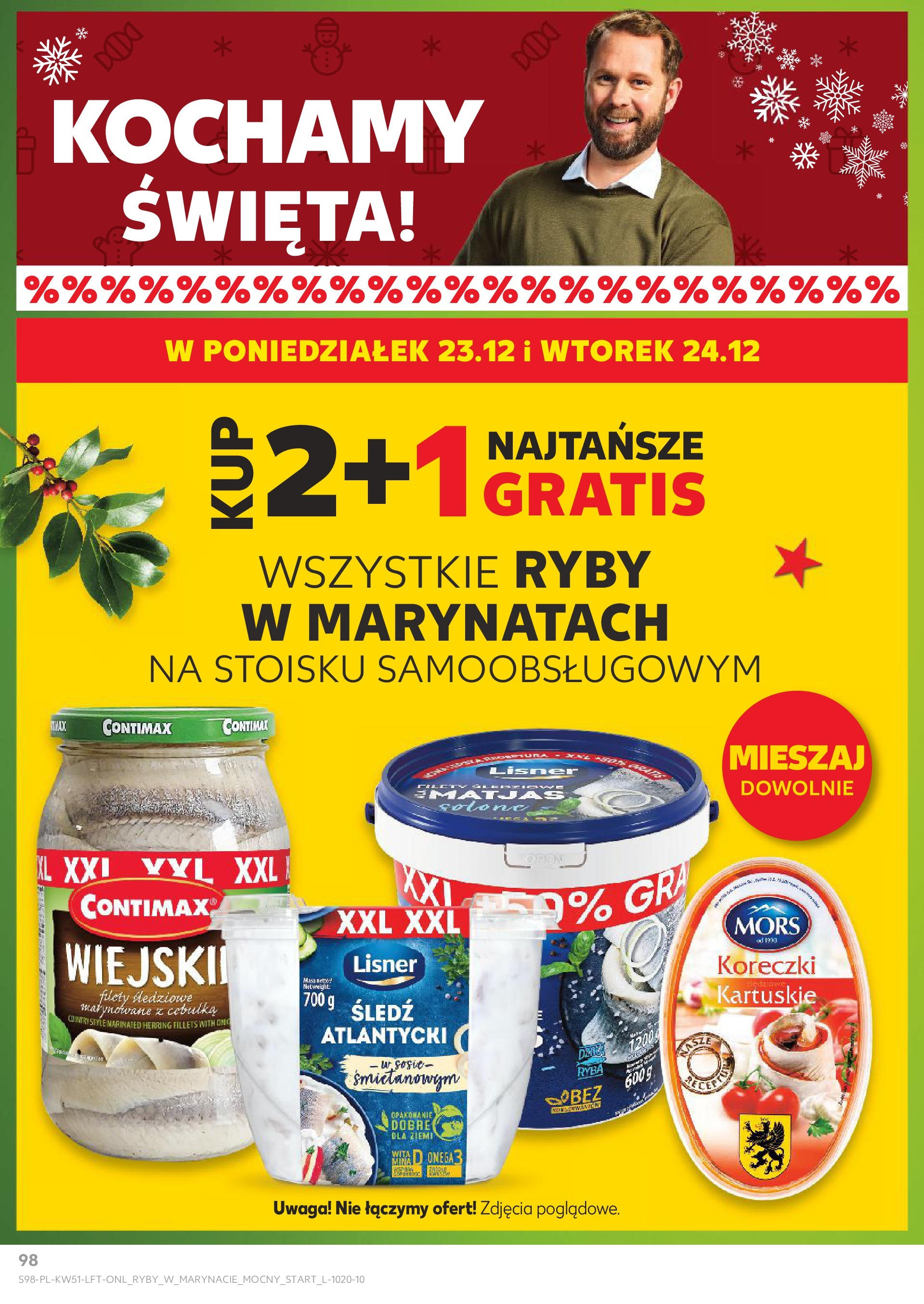 Kaufland gazetka od 19.12.2024 | Boże Narodzenie 🎄🎁 | Strona: 98 | Produkty: Śledź, Gra, Ryby, Ryba