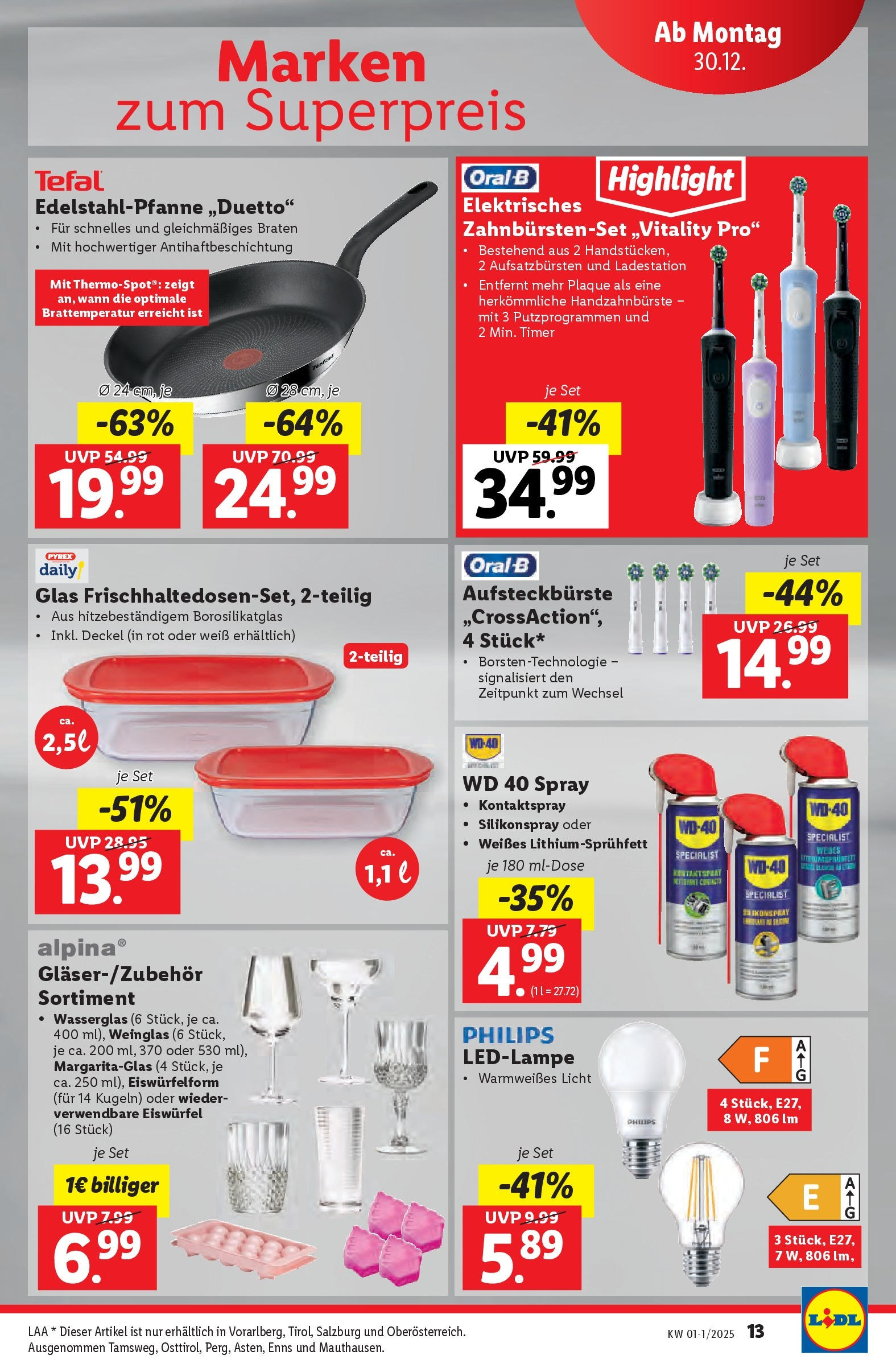 Lidl Flugblatt - Salzburg, Jenbach, Dornbirn ab 30.12.2024 - Angebote ab donnerstag | Seite: 13