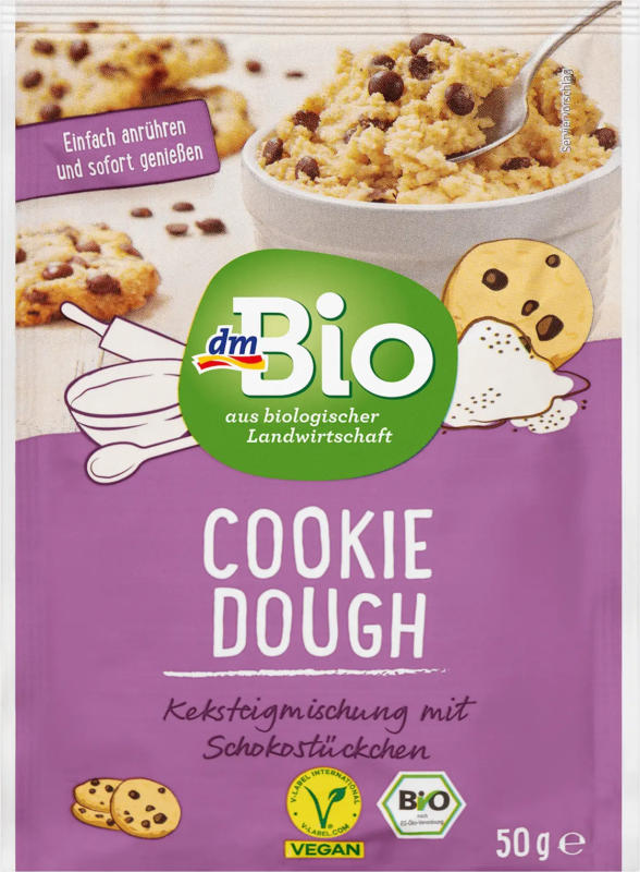 dmBio Backmischung Cookie Dough, vegan