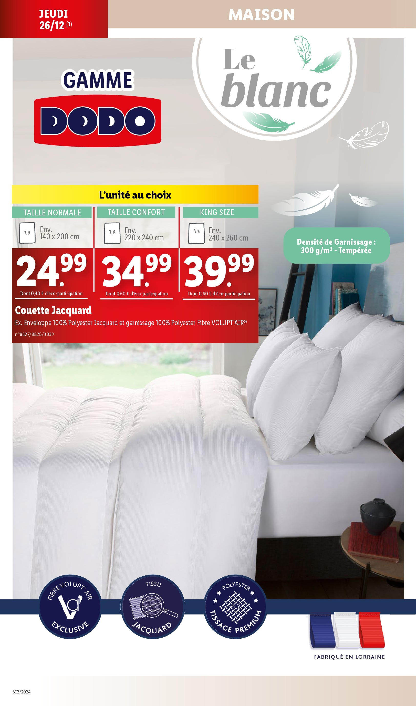 Catalogue LIDL du 22/12/2024 | Promo prospectus en ligne | Page: 22 | Produits: Enveloppe, Couette