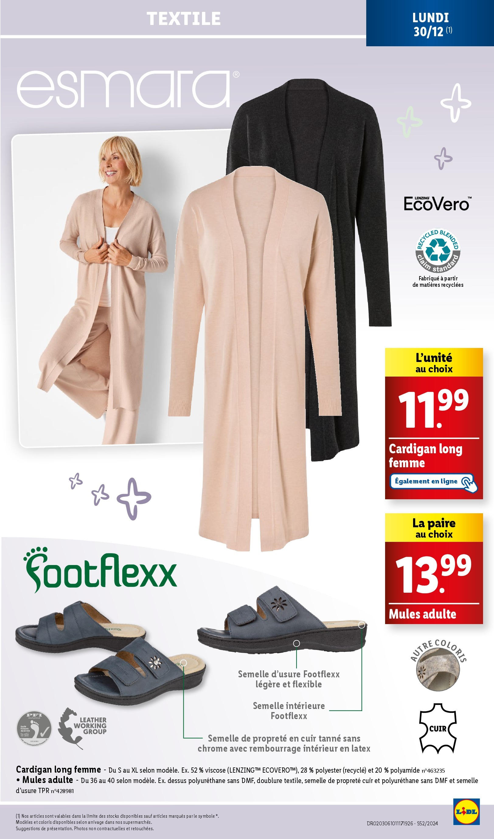 Catalogue LIDL du 25/12/2024 | Promo prospectus en ligne | Page: 61 | Produits: Cardigan