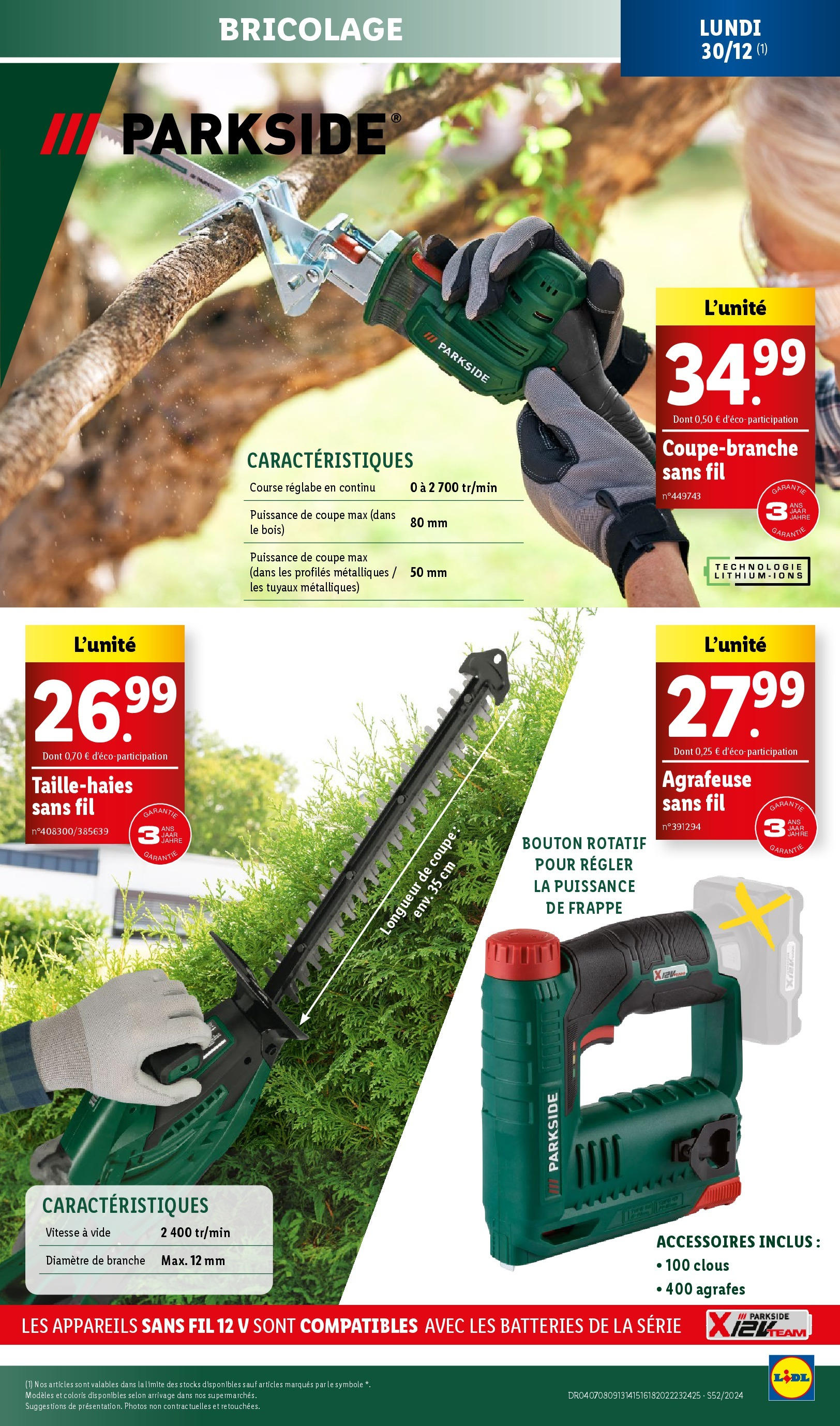 Catalogue LIDL du 25/12/2024 | Promo prospectus en ligne | Page: 65 | Produits: Agrafeuse