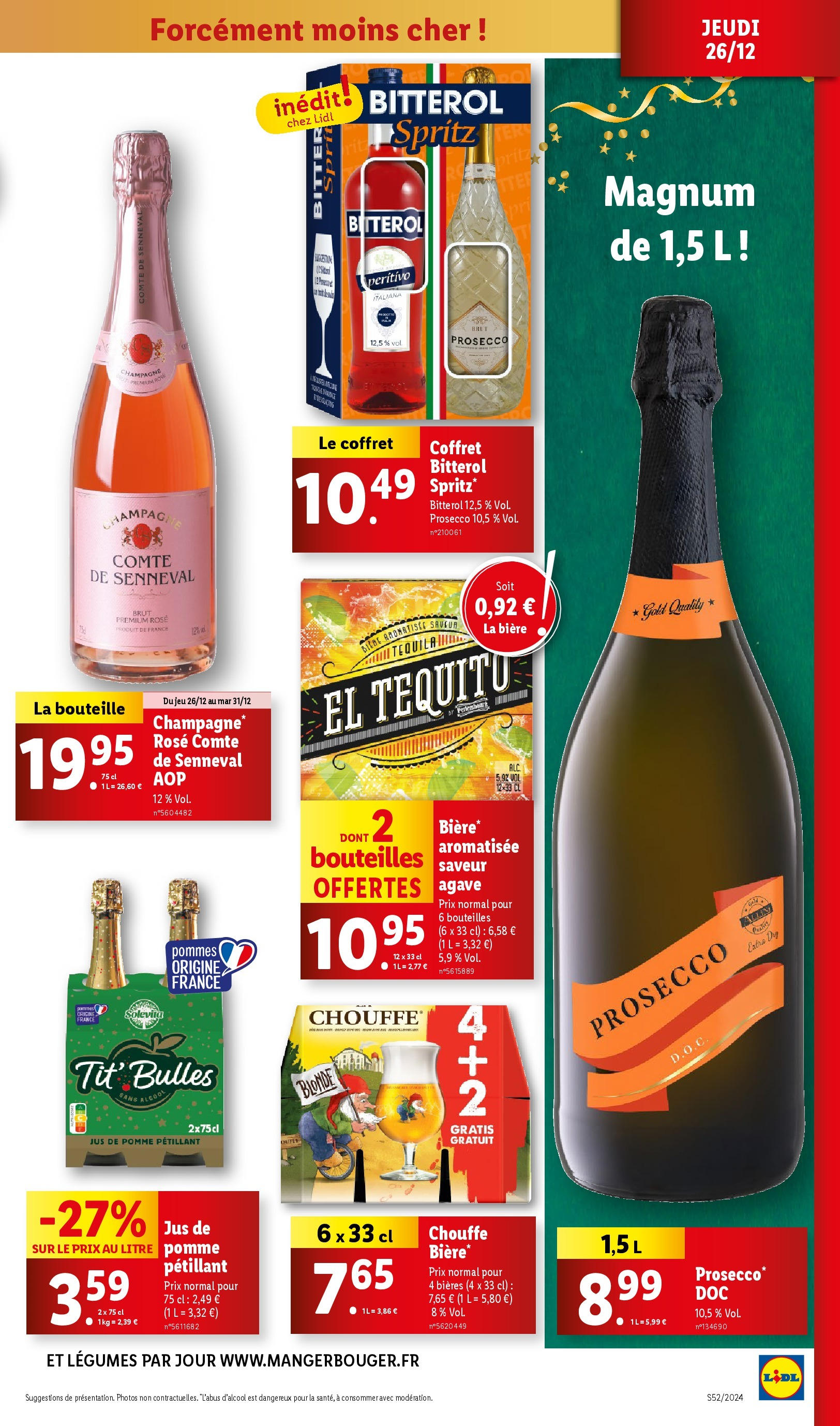 Catalogue LIDL du 25/12/2024 | Promo prospectus en ligne | Page: 17 | Produits: Jus de pomme, Jus, Bière, Pommes