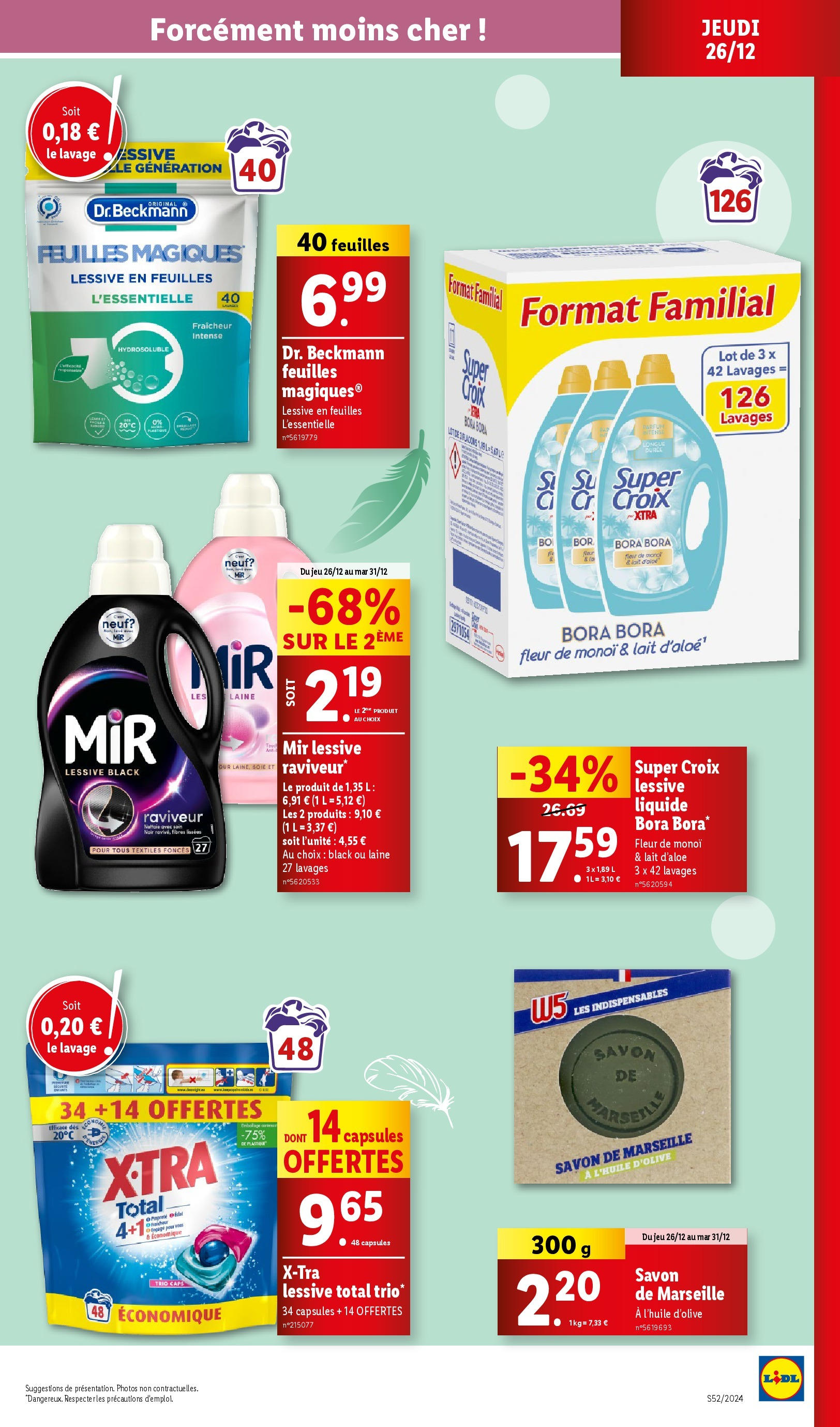 Catalogue LIDL du 25/12/2024 | Promo prospectus en ligne | Page: 29 | Produits: Savon de marseille, Parfum, Savon, Lessive