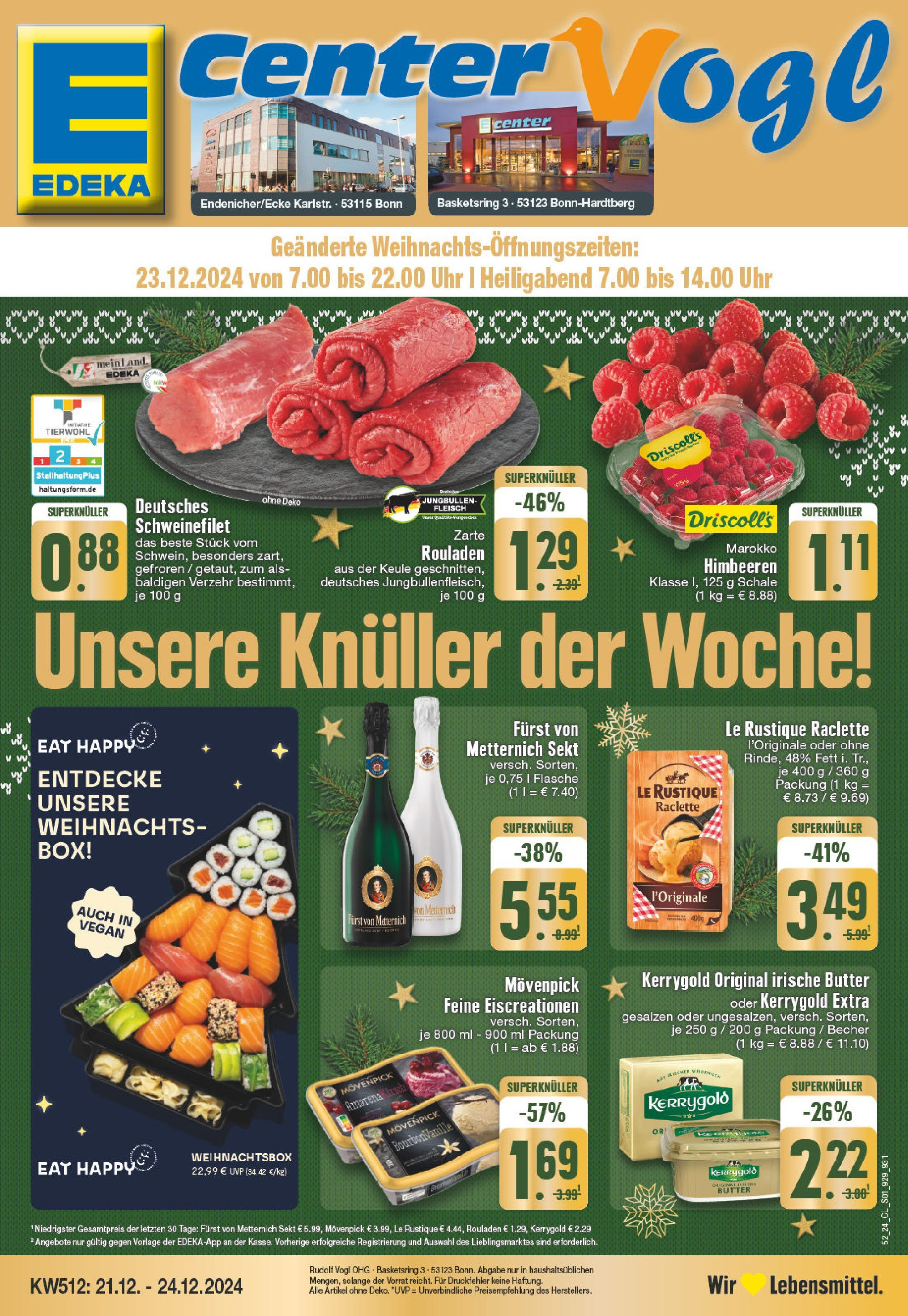 EDEKA Prospekt ab 22.12.2024 - EDEKA: Wochenangebote Online