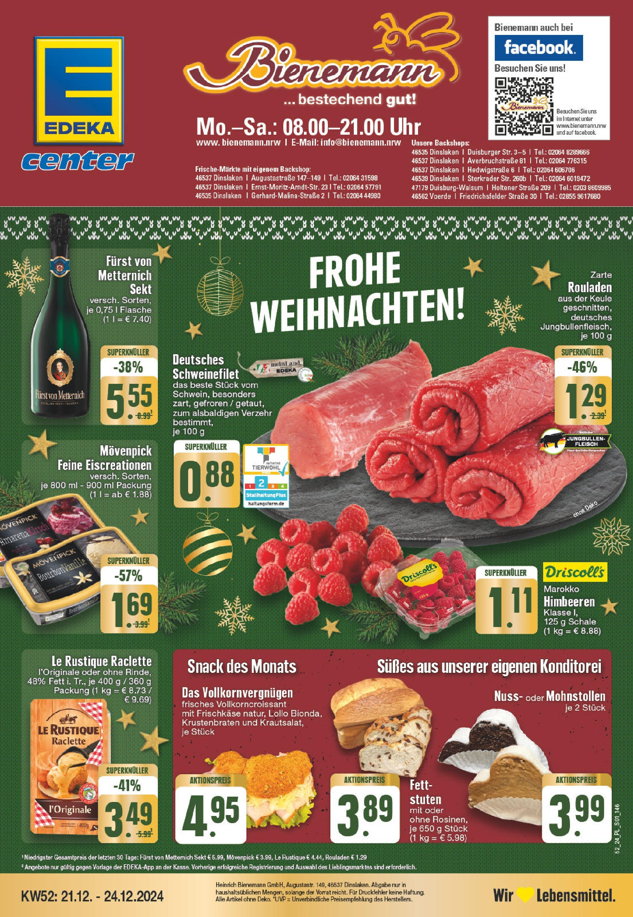 EDEKA Prospekt ab 22.12.2024 - EDEKA: Wochenangebote Online