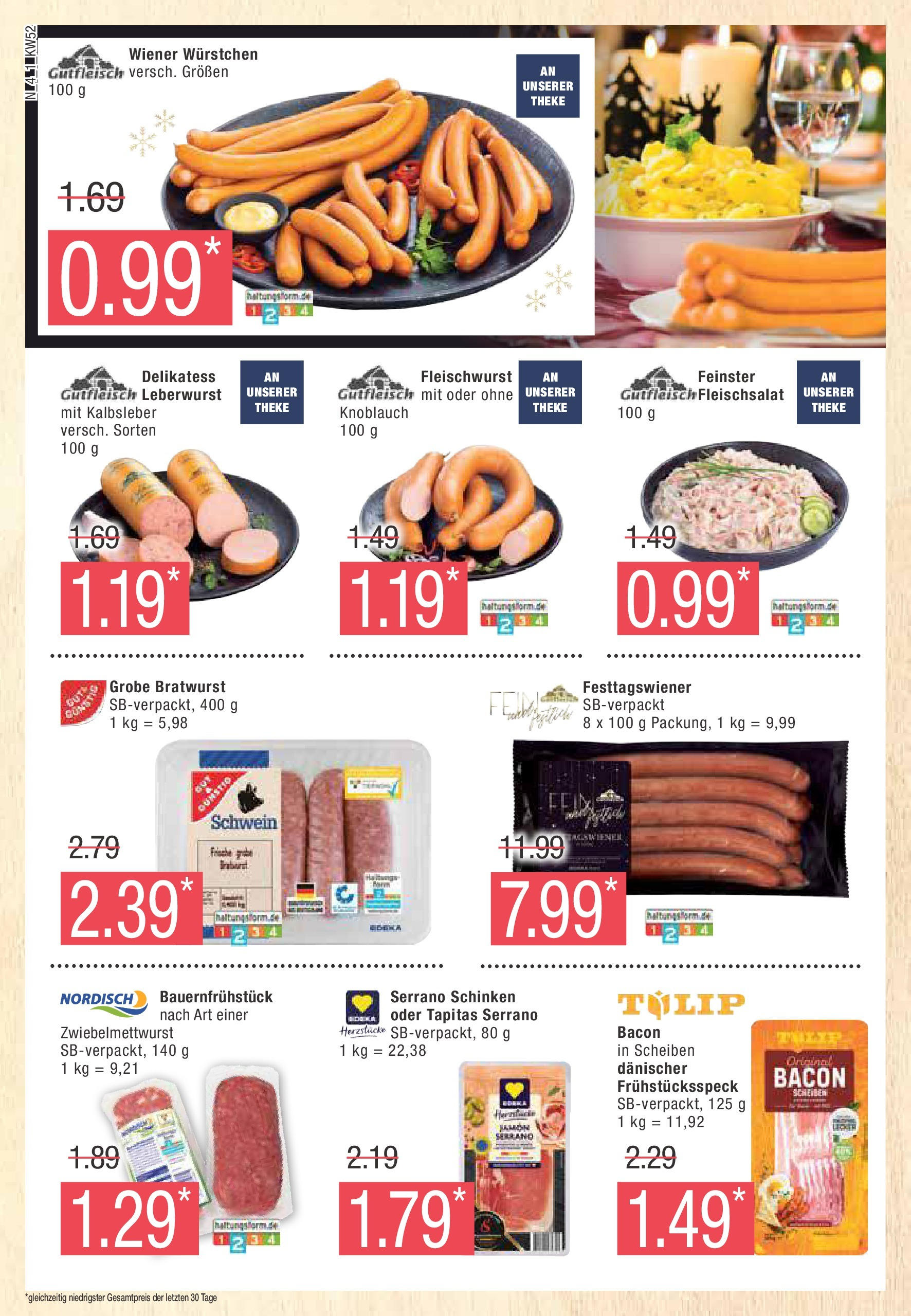 Marktkauf - Marktkauf: Wochenangebote (ab 22.12.2024) » Angebote online | Seite: 4 | Produkte: Wiener wurstchen, Theke, Knoblauch, Schinken