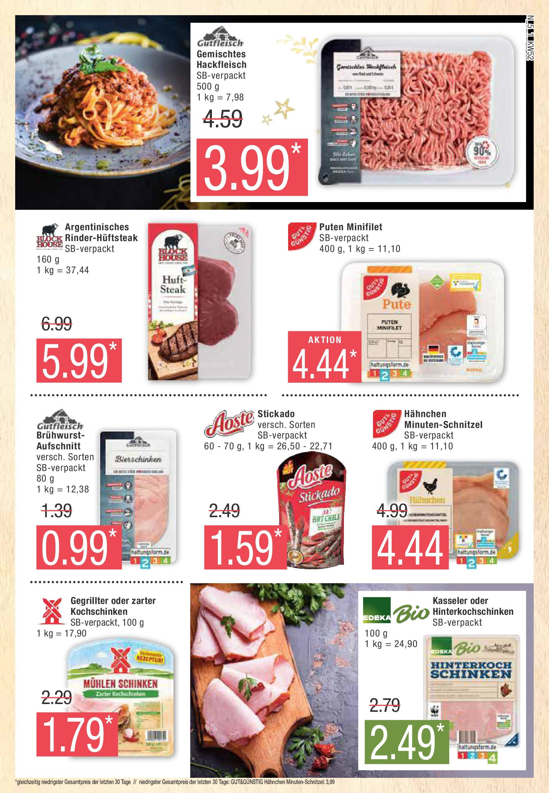 Marktkauf - Marktkauf: Wochenangebote (ab 22.12.2024) » Angebote online | Seite: 5 | Produkte: Pute, Schinken, Steak, Hackfleisch