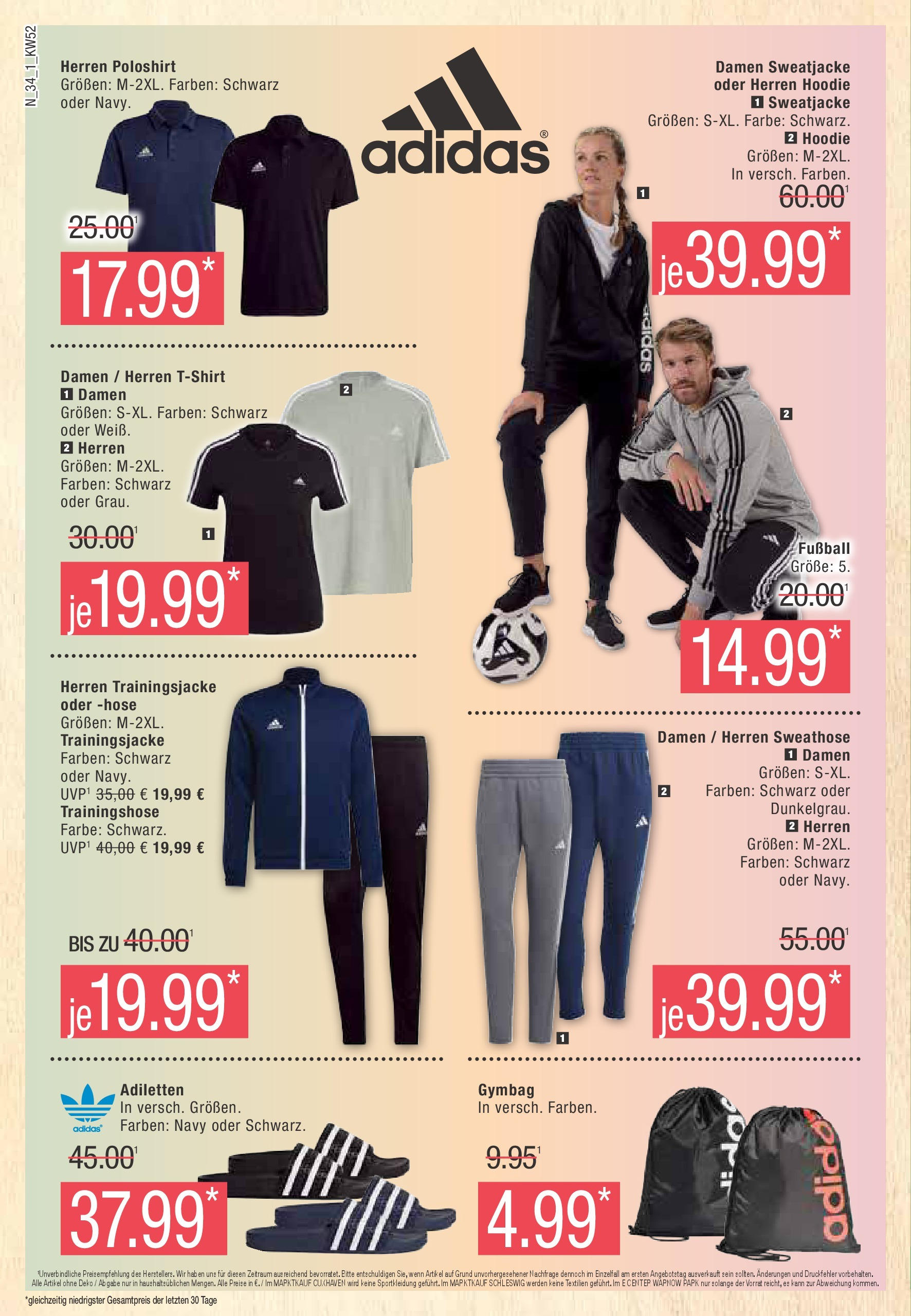 Marktkauf - Marktkauf: Wochenangebote (ab 22.12.2024) » Angebote online | Seite: 34 | Produkte: Sweatjacke, Trainingsjacke, Hoodie, Hose